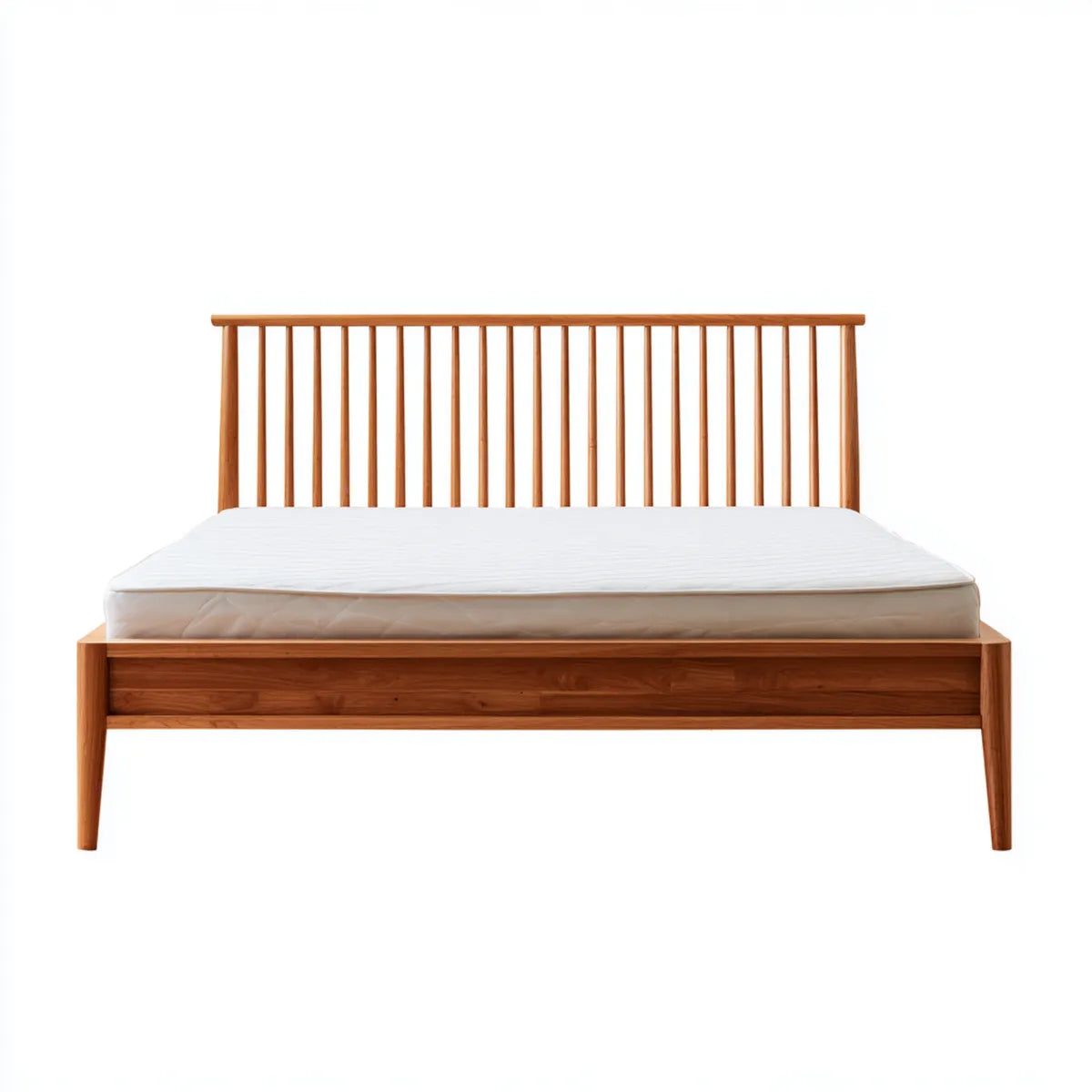 Letto matrimoniale in legno massello marrone miele 160 x 200 cm rettangolare