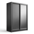 Armadio guardaroba a 2 ante scorrevoli nero 120 x 60 x 200 cm in pannello truciolare rettangolare
